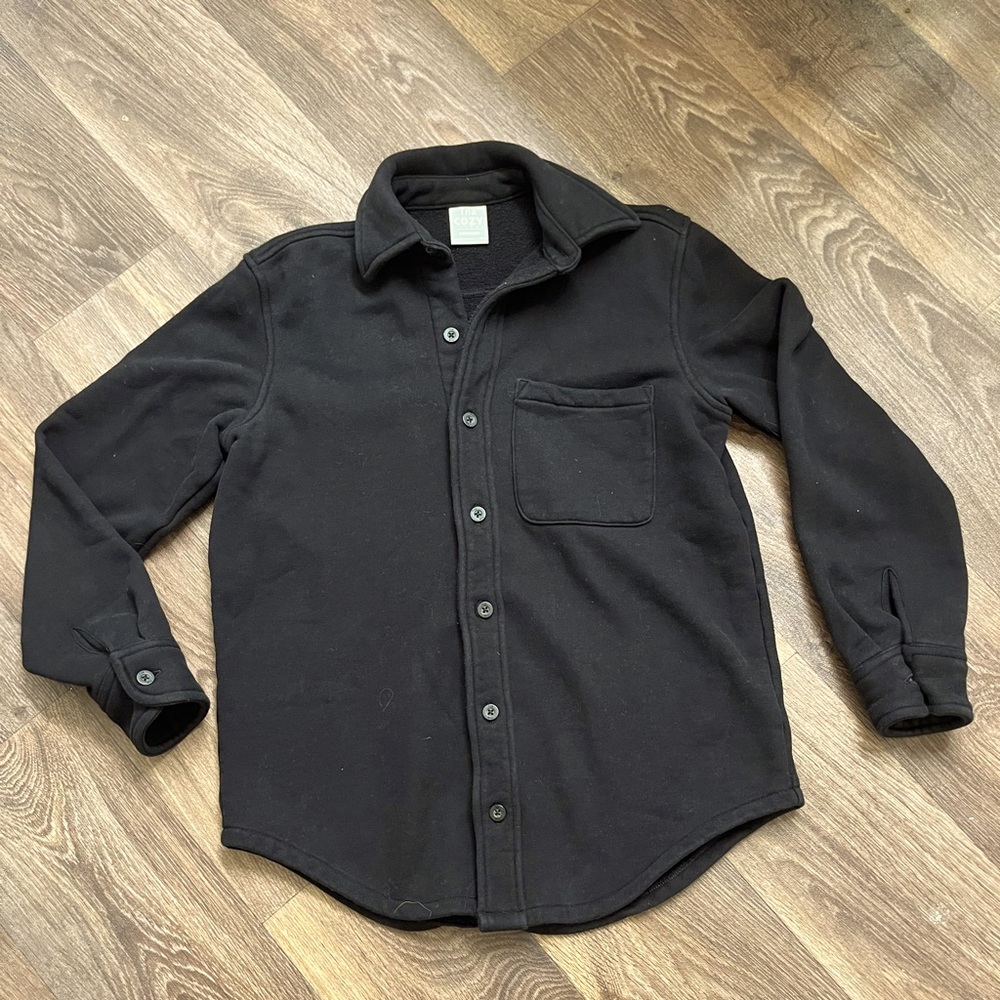 Aritzia Cozy Fleece Boyfriend Shirt - Women’s 2XS - Color - Black